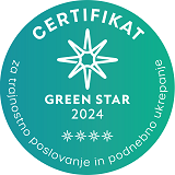 Green star certificate of ESG Profile and Climate Action